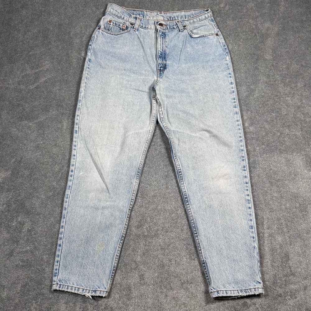 VTG 90s Levi's 521 Jeans Stone Wash High Rise Tapered 16 Short 32x28 Made In USA